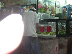 Sidon, Mittagessen im Souq: unsere Falafel bei der Vorbereitung
