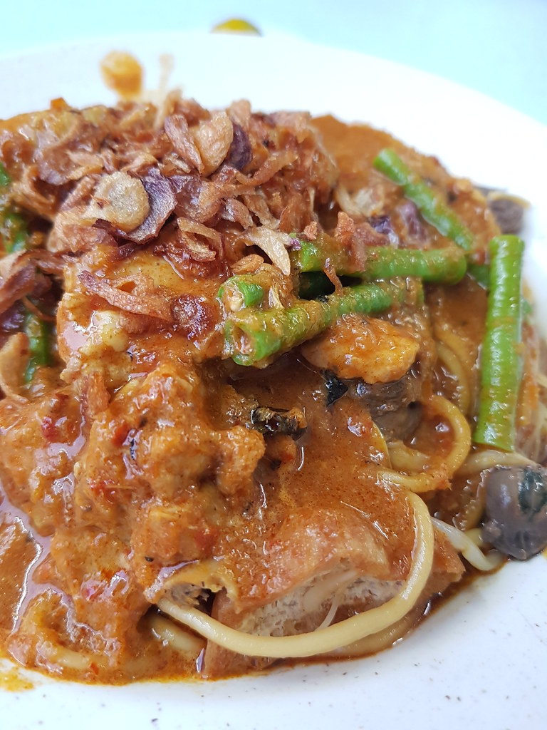 干咖哩雞米粉麵 Dry Curry Noodle $6 @ Restoran MC Curry Noodles Shah Alam Glenmatie
