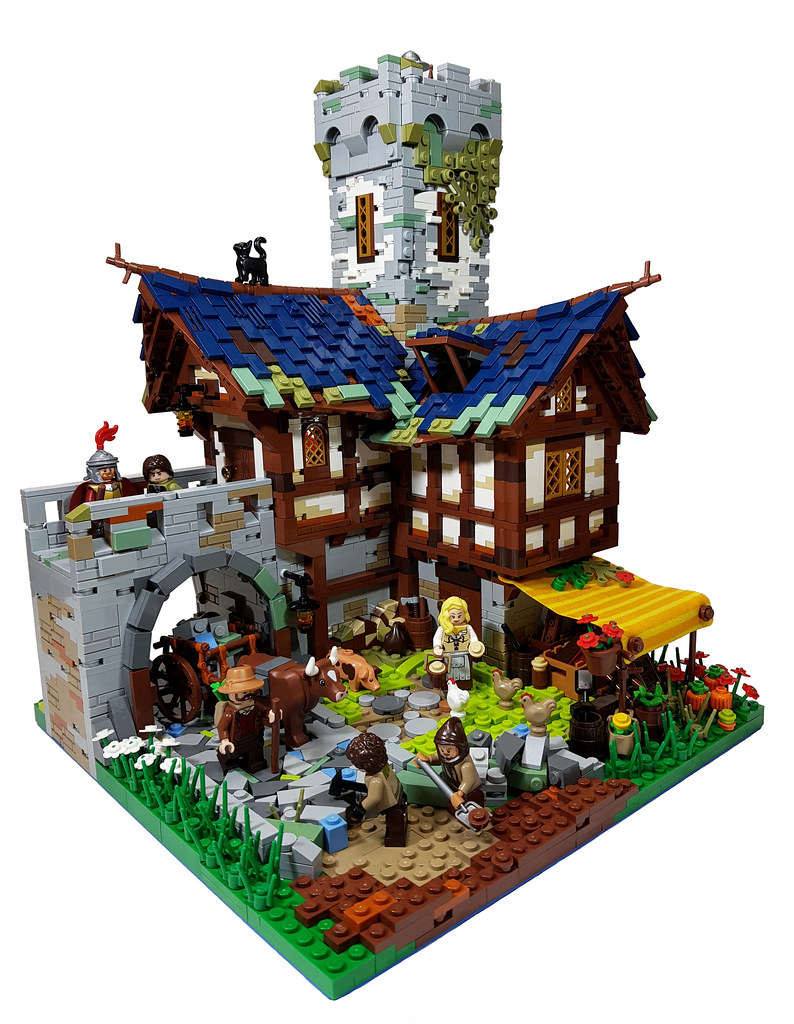 LEGO MOC Medieval Village - Road Construction
