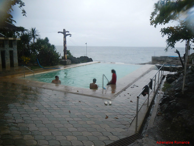 Enjoying the hot-water pool at  Sira-an Hot Spring and Health Resort