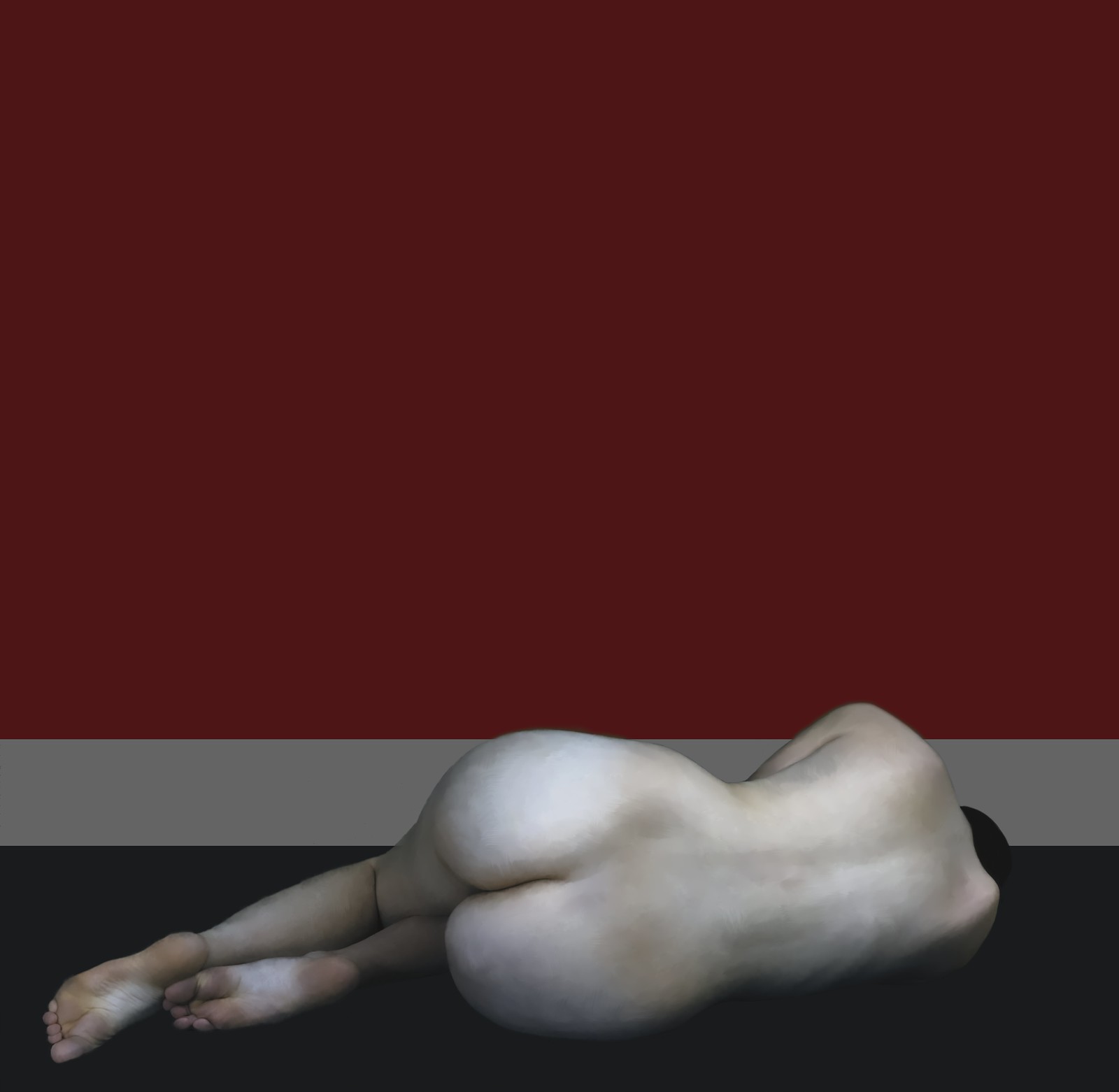 Female form with Red, 2017