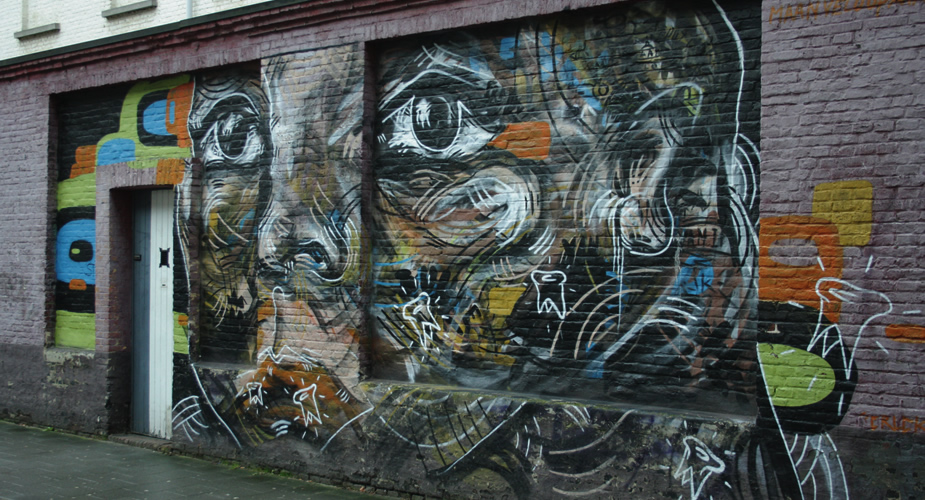 Street art in Gent, Tweebruggenstraat | Mooistestedentrips.nl