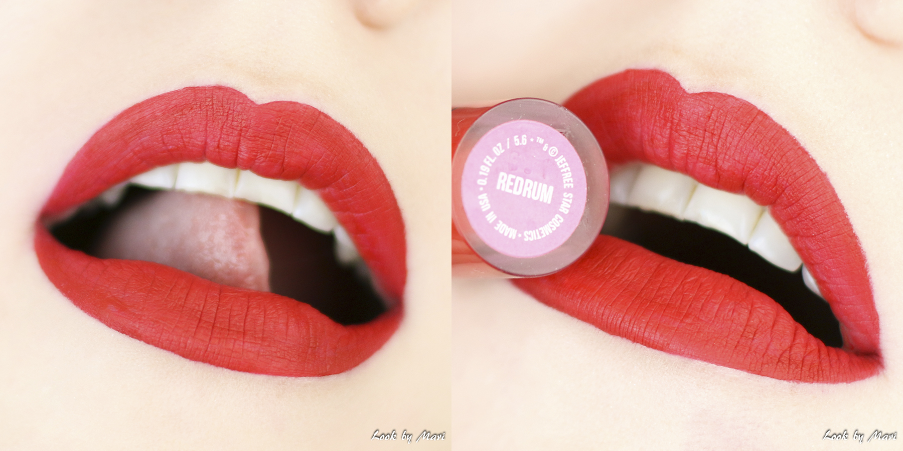 5 jeffree star cosmetics velour liquid lipstick redrum swatch swatches review on fair skin blog