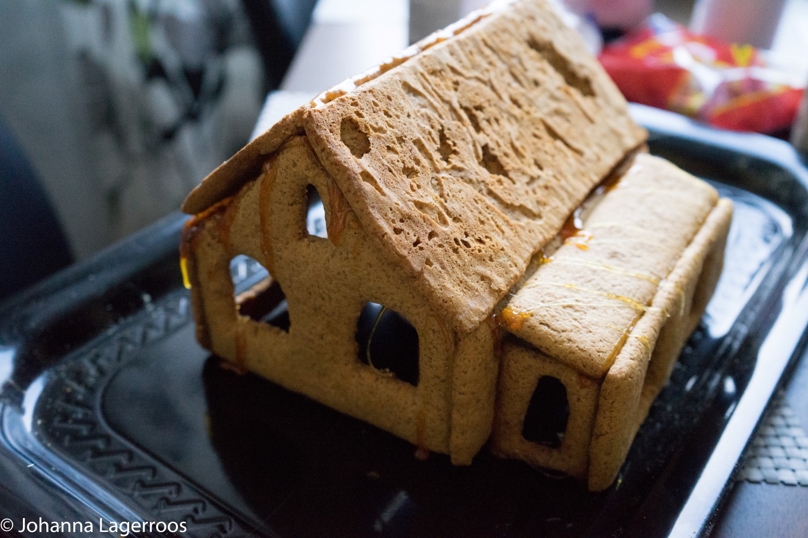 homemade gingerbread house