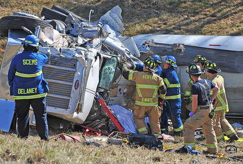Interstate 81 North Truck accident