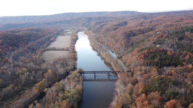 C&O Canal/Potomac River Mile Marker 150 to 134 Aerial Views