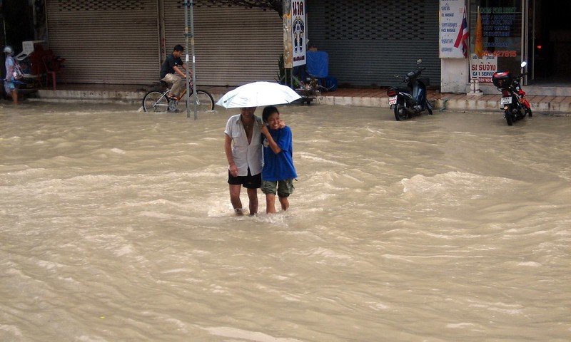 Tropical storm floods Pattaya