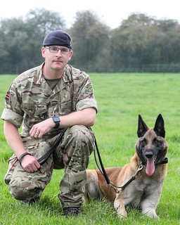 Dickin medal winner Mali with handler