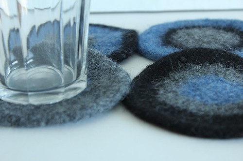 Felted Coasters