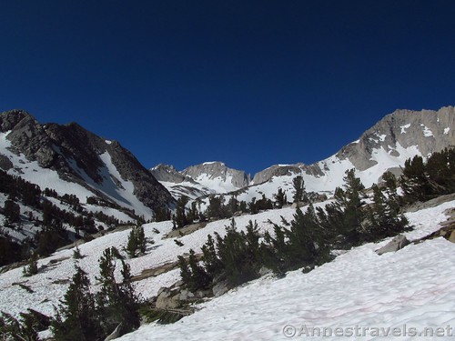 Snowy, but so beautiful along the Mono Pass Trail, Inyo National Forest, California