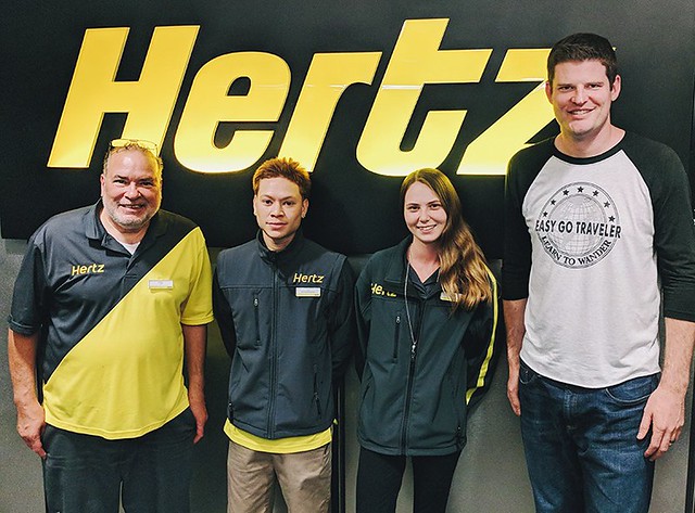 J.J. and the Hertz staff