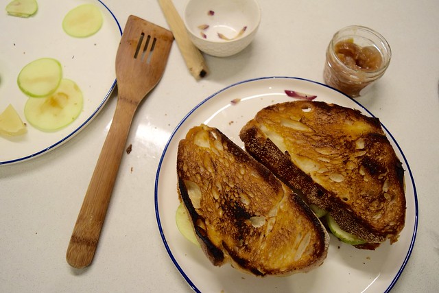 Apple Butter Grilled Cheese with DC Harvest