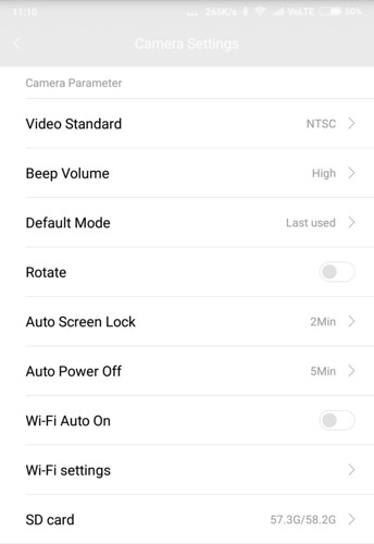 Xiaomi mijia action carmera mini 4K WIFI ペアリング設定方法 (11)