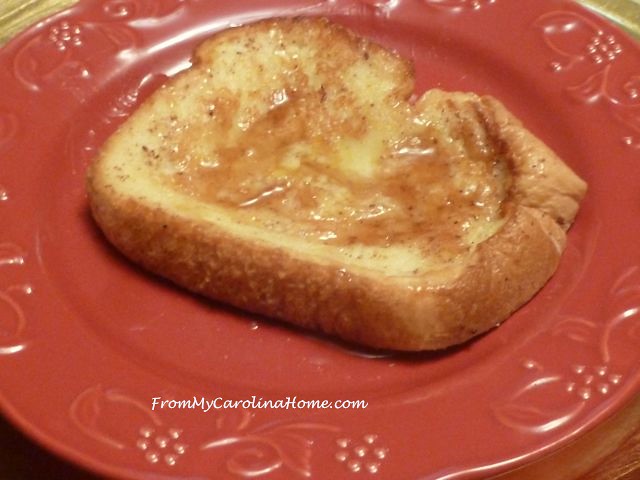 Cinnamon Egg Nog French Toast at From My Carolina Home