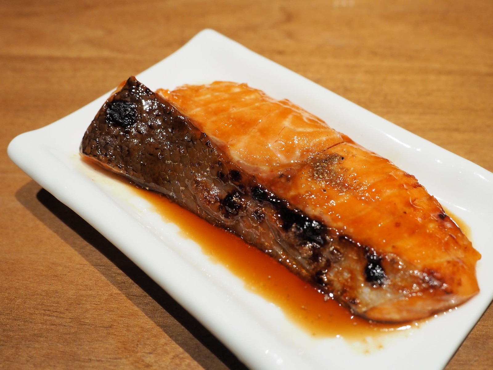 Salmon from the Shake Teri & Sashimi Set