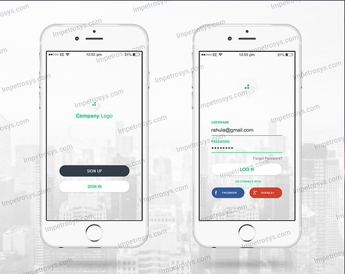 LOGIN PAGE DESIGN FOR IOS APPLICATION
