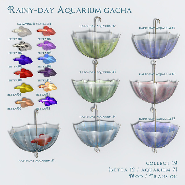 *NAMINOKE*Rainy-Day Aquarium Gacha