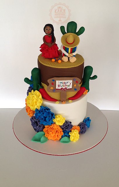 Mexican Themed Birthday Cake from Cake Artistry by Rebecca