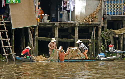 Life on the Mekong River in Vietnam