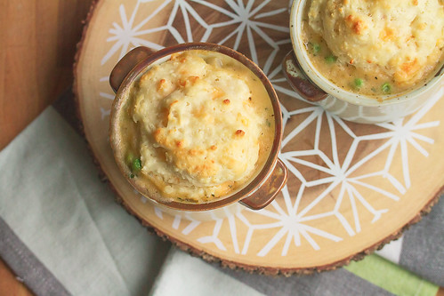 Fall Vegetable Pot Pie with Gouda Biscuit Crust