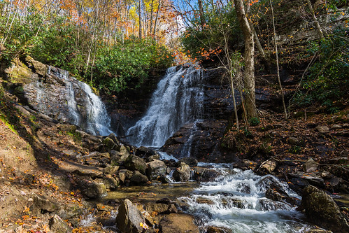 appalachia appalachianautumn blueridgemountains northcarolina soccofalls waterfall