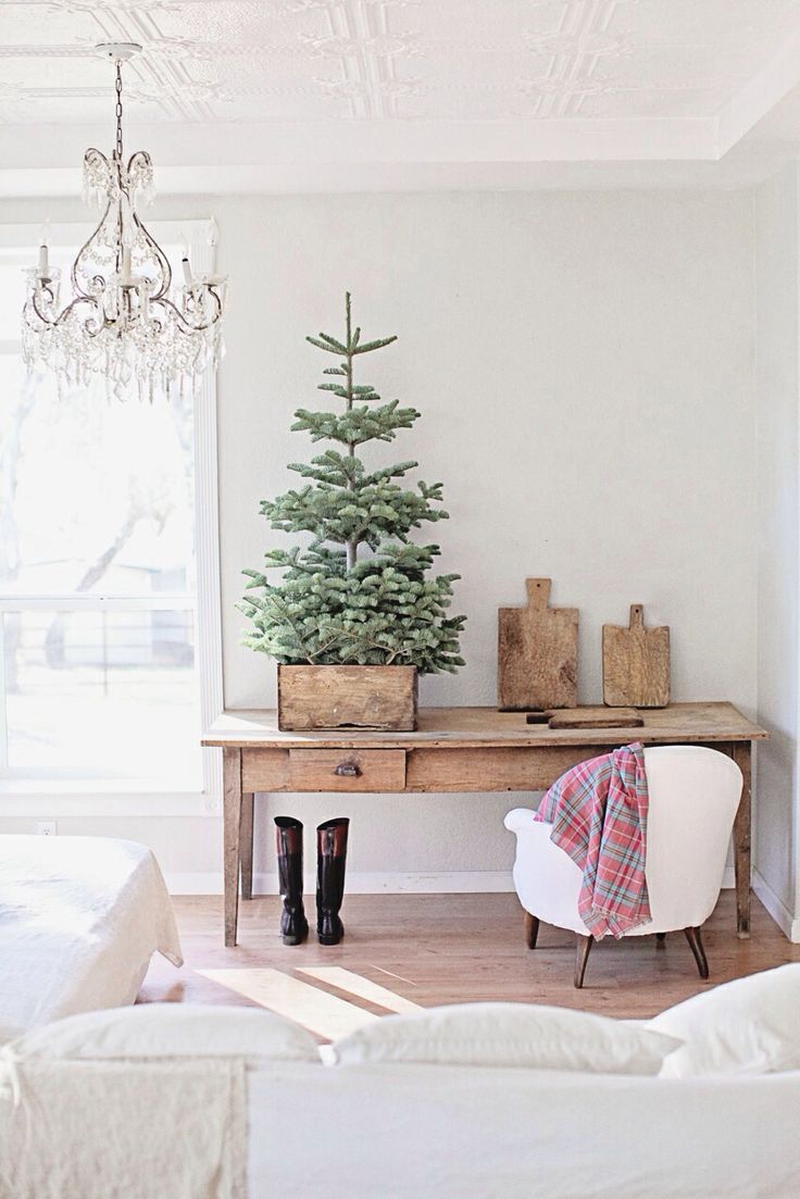 Tabletop Christmas Tree Minimalist Decor Decoration Inspiration Ideas