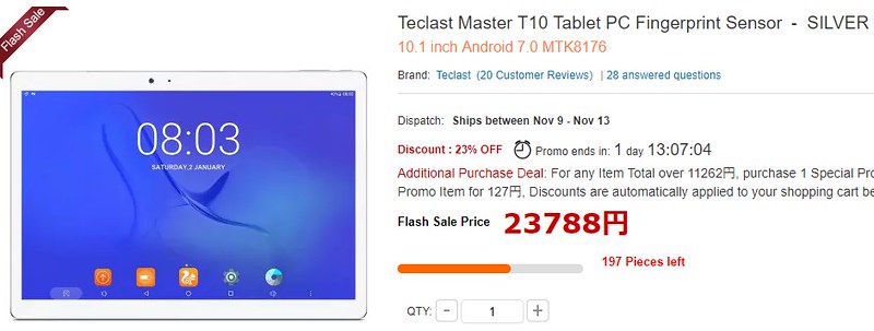 Teclast Master T10 現在価格