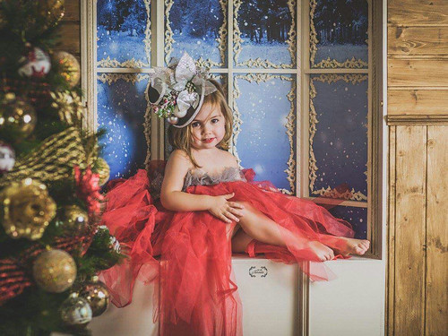 A.R. Fotógrafa con la decoración de Navidad de Casalandia