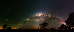 Milky Way setting over Herron Point, Western Australia