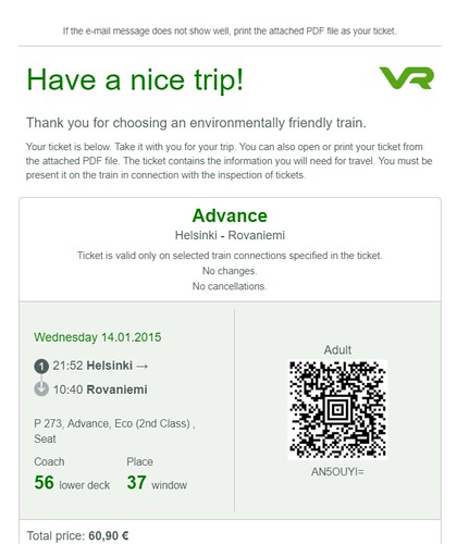 VR ticket