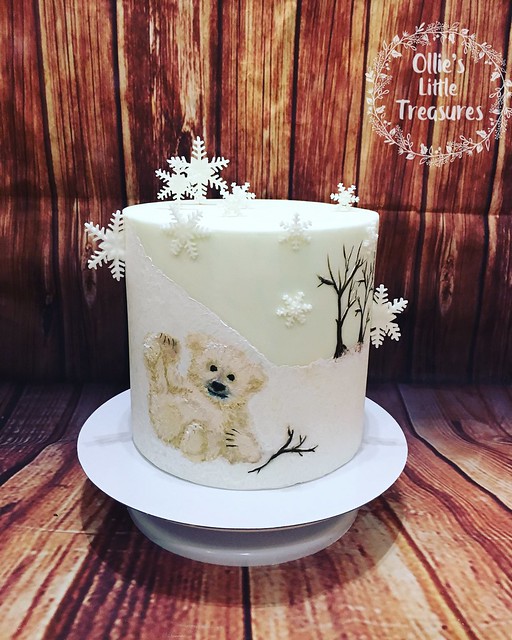 Hand Painted Cake by Zoe Hannon of Ollie's Little Treasures