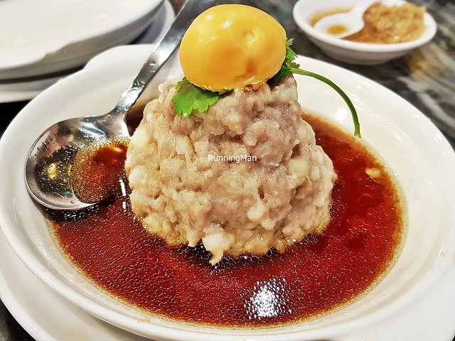 Minced Pork Pagoda With Salted Egg