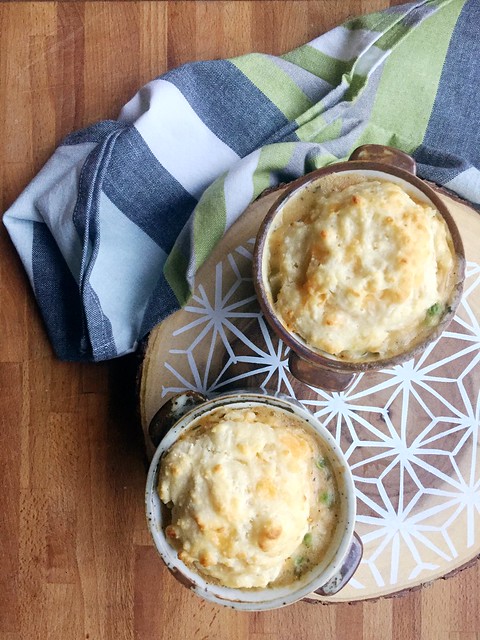 Fall Vegetable Pot Pie with Gouda Biscuit Crust