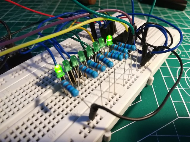 shift register with a and h outputs active