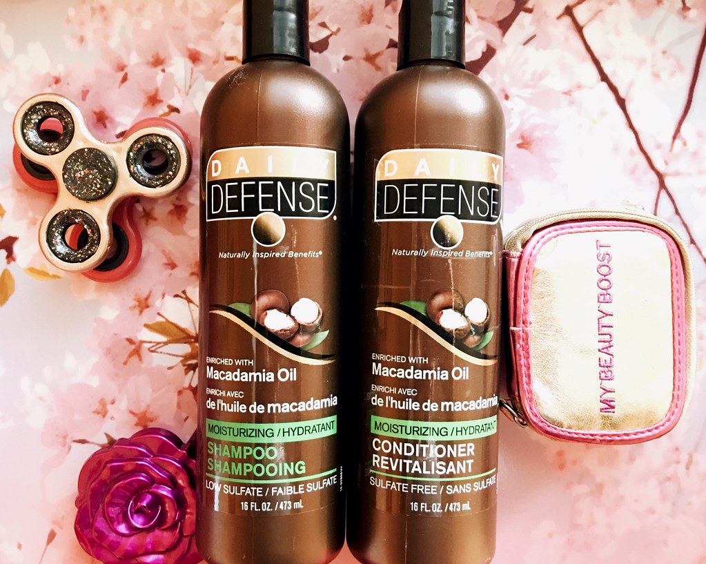 Dollar Tree Beauty Test: Daily Defense Macadamia Oil Shampoo and Conditioner