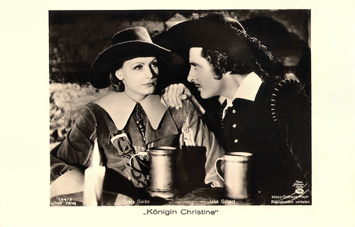 Greta Garbo and John Gilbert, Queen Christina (1933)