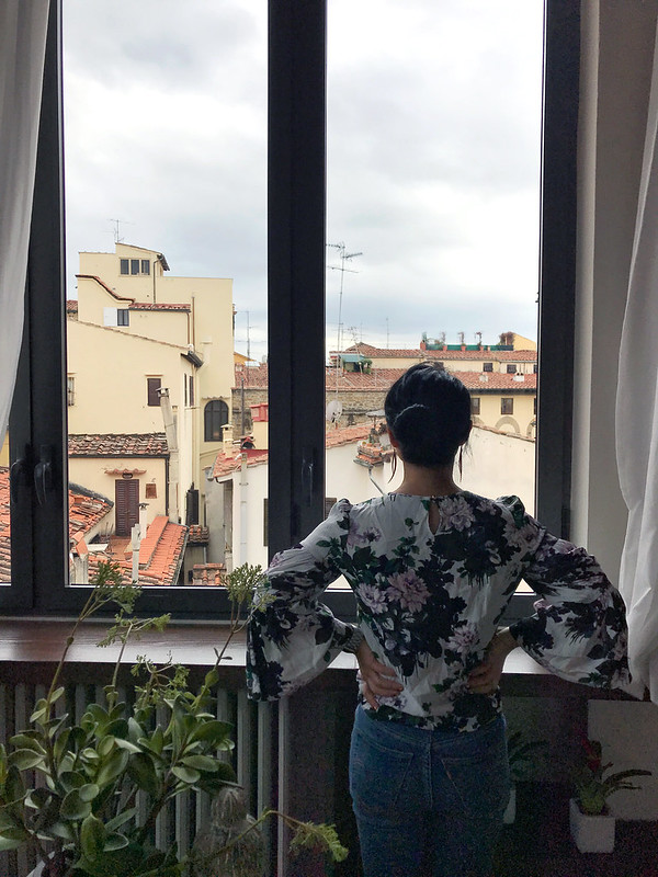 Me looking out at the charming views of Florence