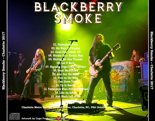 Blackberry Smoke-Charlotte 2017 back