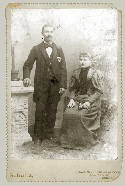 Cabinet Card couple