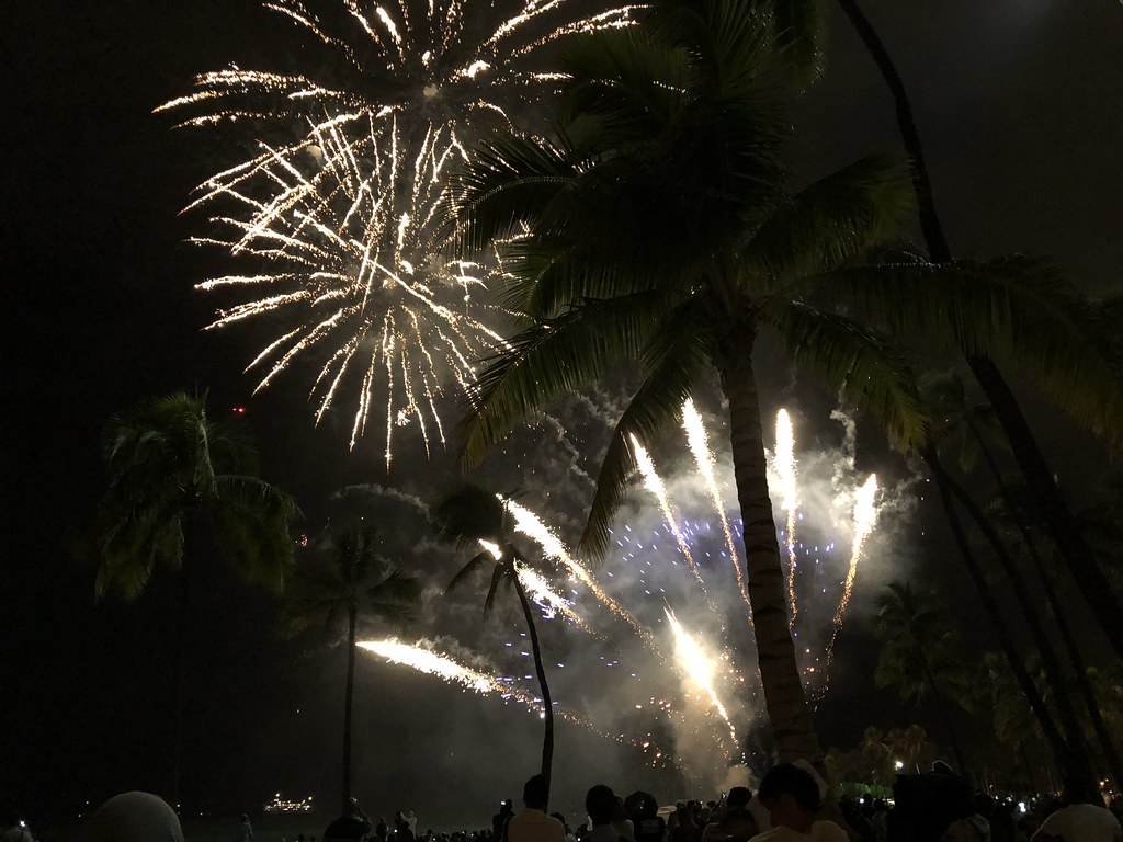 Fireworks on the Beach