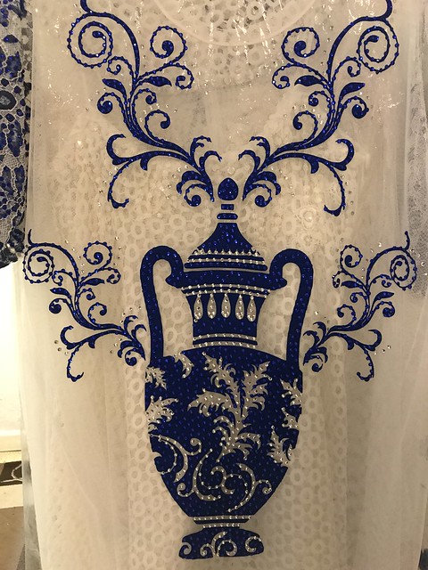 Amir Sali blue and white dress 7