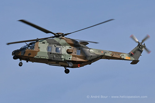 Spanish Army NH90 helicopter, at Colmenar Viejo 2017
