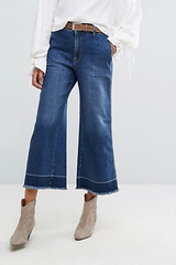 Free People Vintage A Line Cropped Flared Jeans