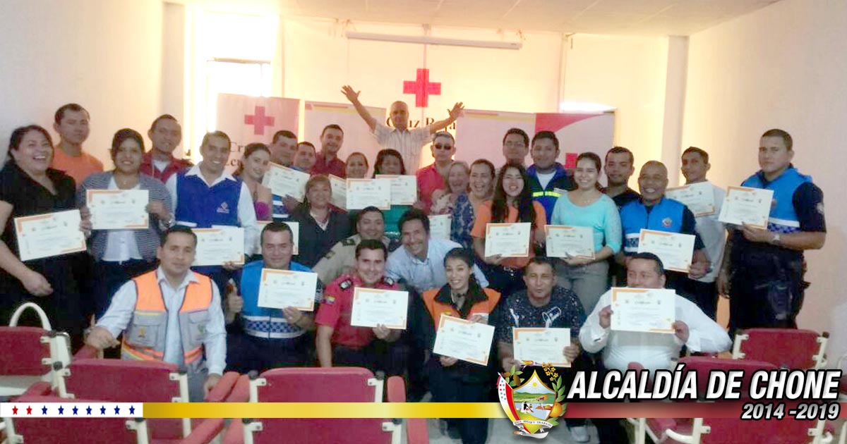 Alcaldía de Chone clausuró taller sobre formadores en emergencias