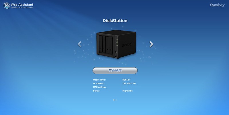 Synology Web Assistant - Step #1