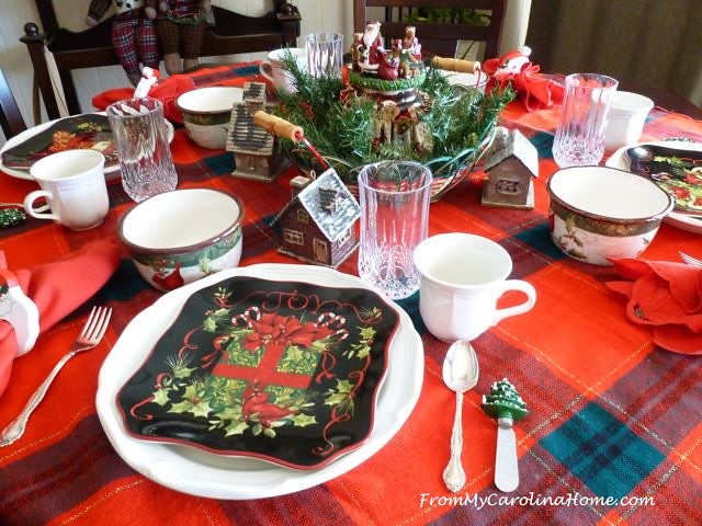 Christmas Breakfast Table at From My Carolina Home