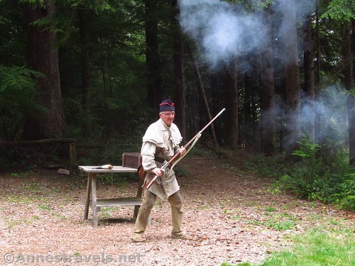 It shot - the first time! Musket shooting at Fort Clatsop, Lewis & Clark National Historical Park, Oregon