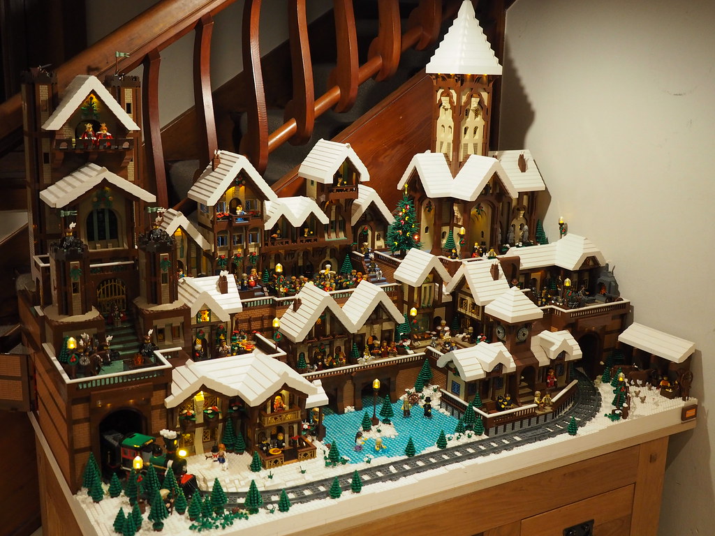 Lego Christmas Village - Full View