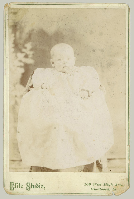 Cabinet Card baby in smock