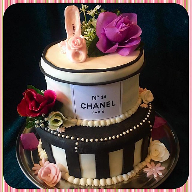 Beautiful Chanel Cake by Nicely Iced